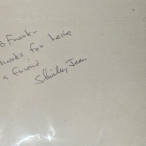 shirley Jean Schauspieler signierte Autogramm Karte