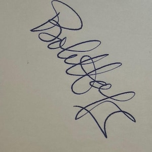 Bob Hope Autograph und signierte Karteikarte 3x5
