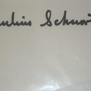 julius schwartz Autogramme signierte Comic Autor Karte