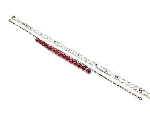 Cherry Bakelite Bead Choker Necklace, Translucent… - image 6