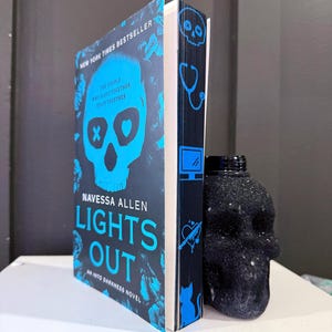 Lights Out by Navessa Allen with custom sprayed edges.