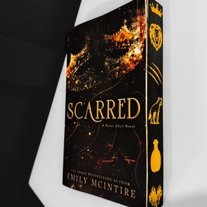 Scarred By Emily McIntire with custom sprayed edges