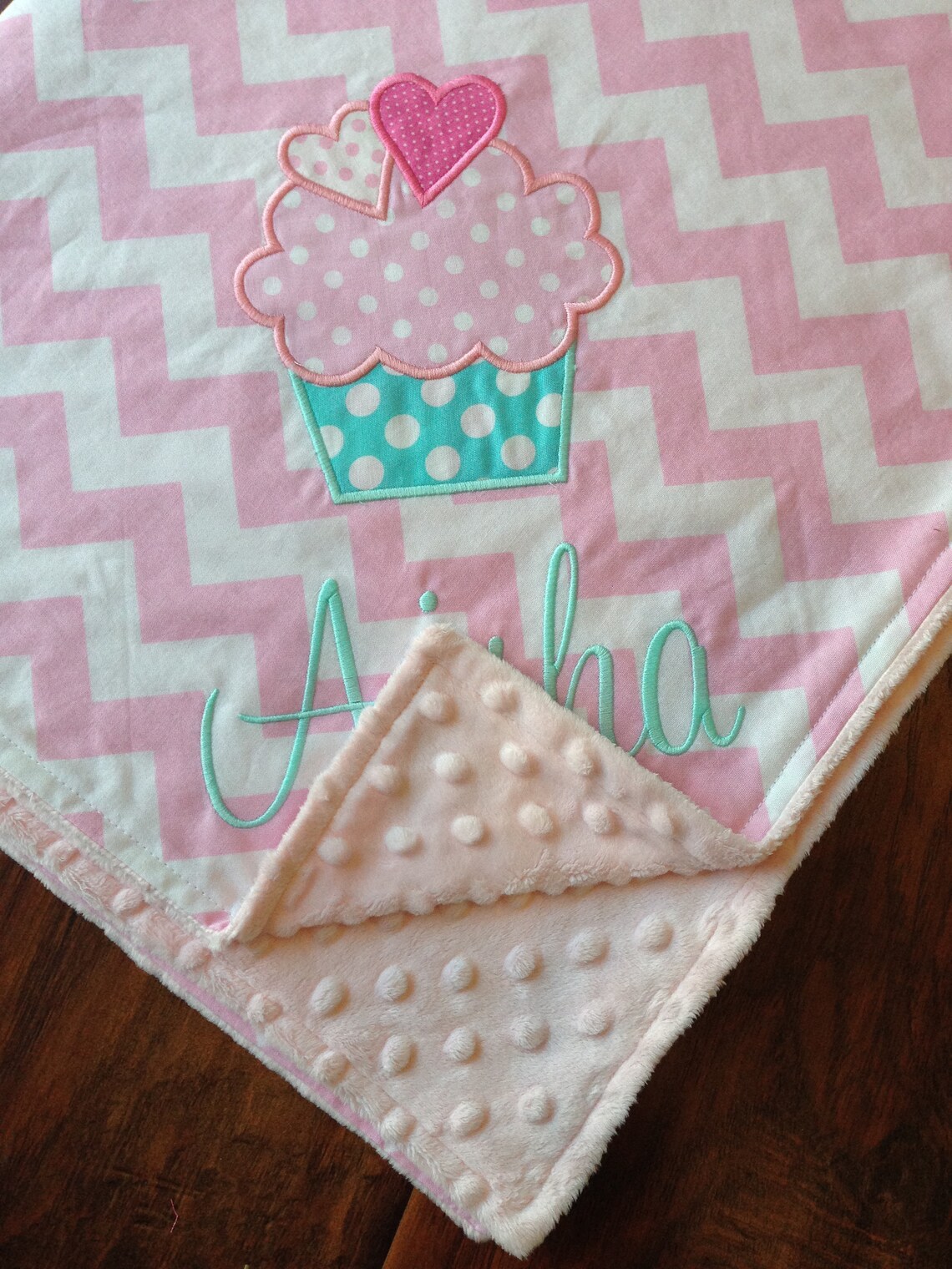Personalized Baby Blanket Cupcake Baby Blanket Personalized Etsy