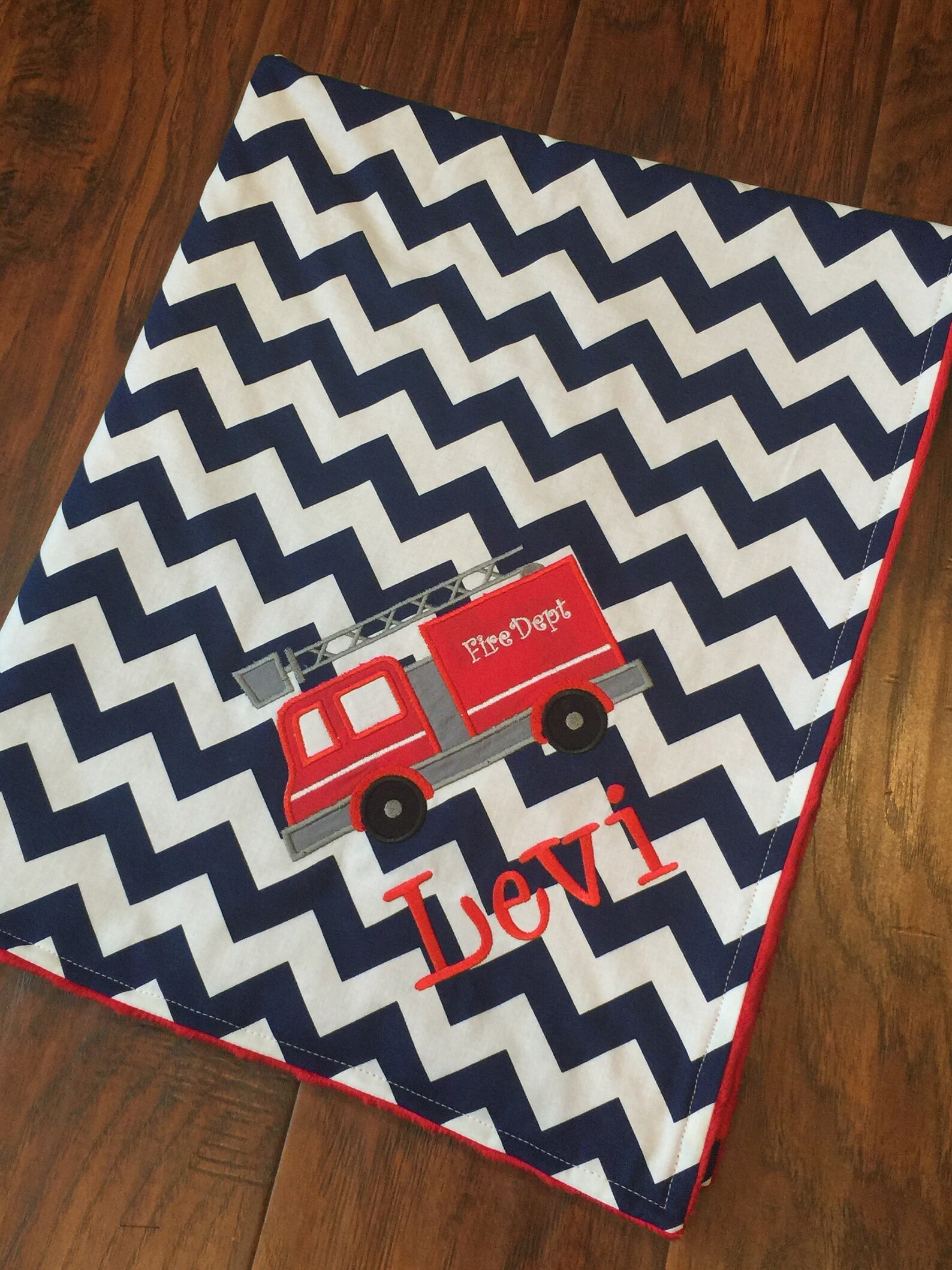 Fire Truck Blanket Fire Engine Blanket Set Baby Boy Fire Etsy