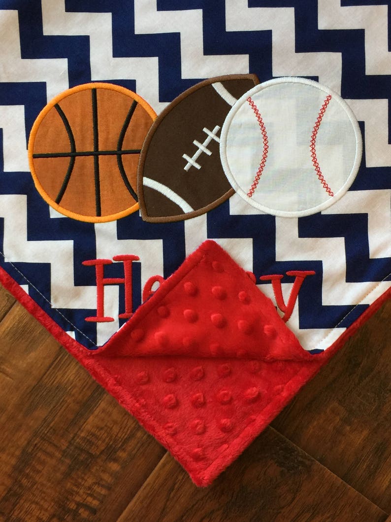 Sports Blanket Personalized Baby Blanket sports Baby Etsy