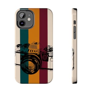 Retro Camera Tough Phone Cases, Vintage Photography Gift, Unique Phone Cover, Stylish Phone Protector, Camera Lover&#39;s Accessory, Retro