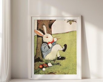 Vintage Peter Rabbit Kunst fürs Kinderzimmer | Peter Hase Buch Illustration | Beatrix Potter | Digitaler Download Kinderzimmer Drucke