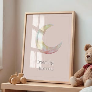 Inspiring Quote Nursery Art | Printable Nursery Wall Art | Digital Download Baby Room Décor | Watercolor Nursery Quote Art | Pink Prints
