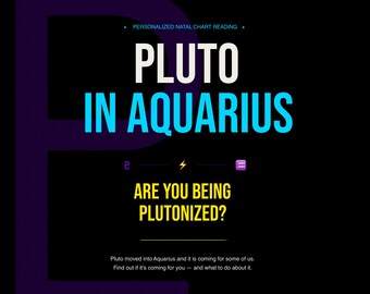 Pluto im Wassermann Übergang, personalisierte Geburtshorographie, Chiron, True Node, Astrologie-Lesung