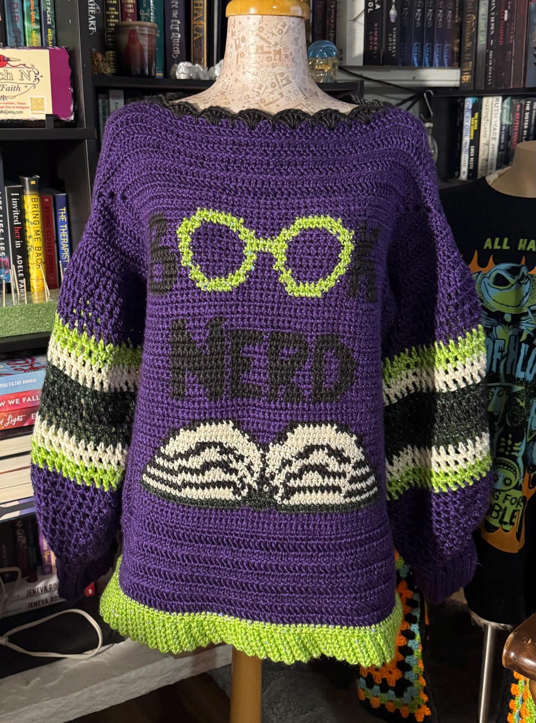 Book Nerb Pattern Book Nerd Sweater | Book Nerd Tapestry | Book Nerd Sweater | Digital ...