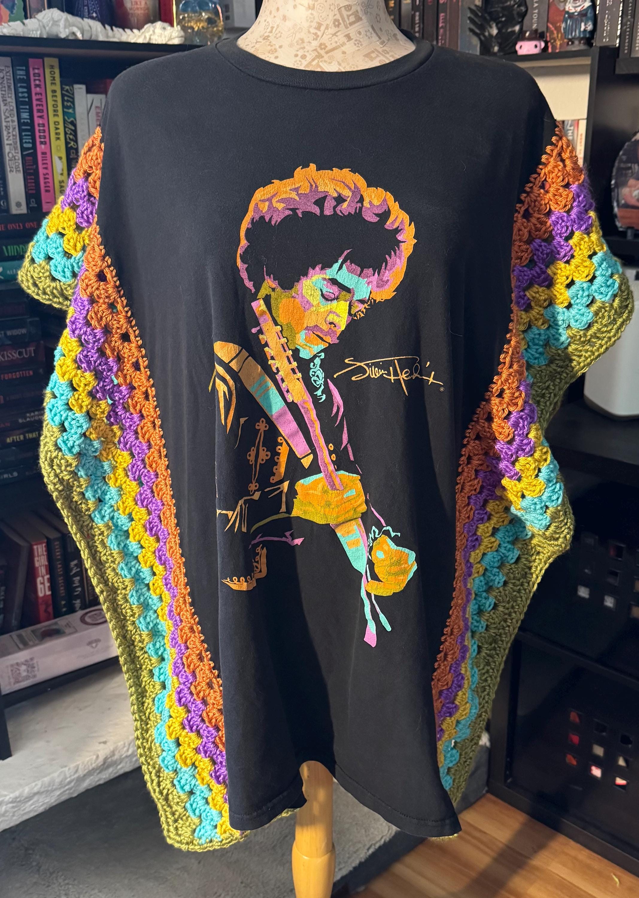 Granny Stitch Crochet Pattern Upcycled T-shirt Crochet