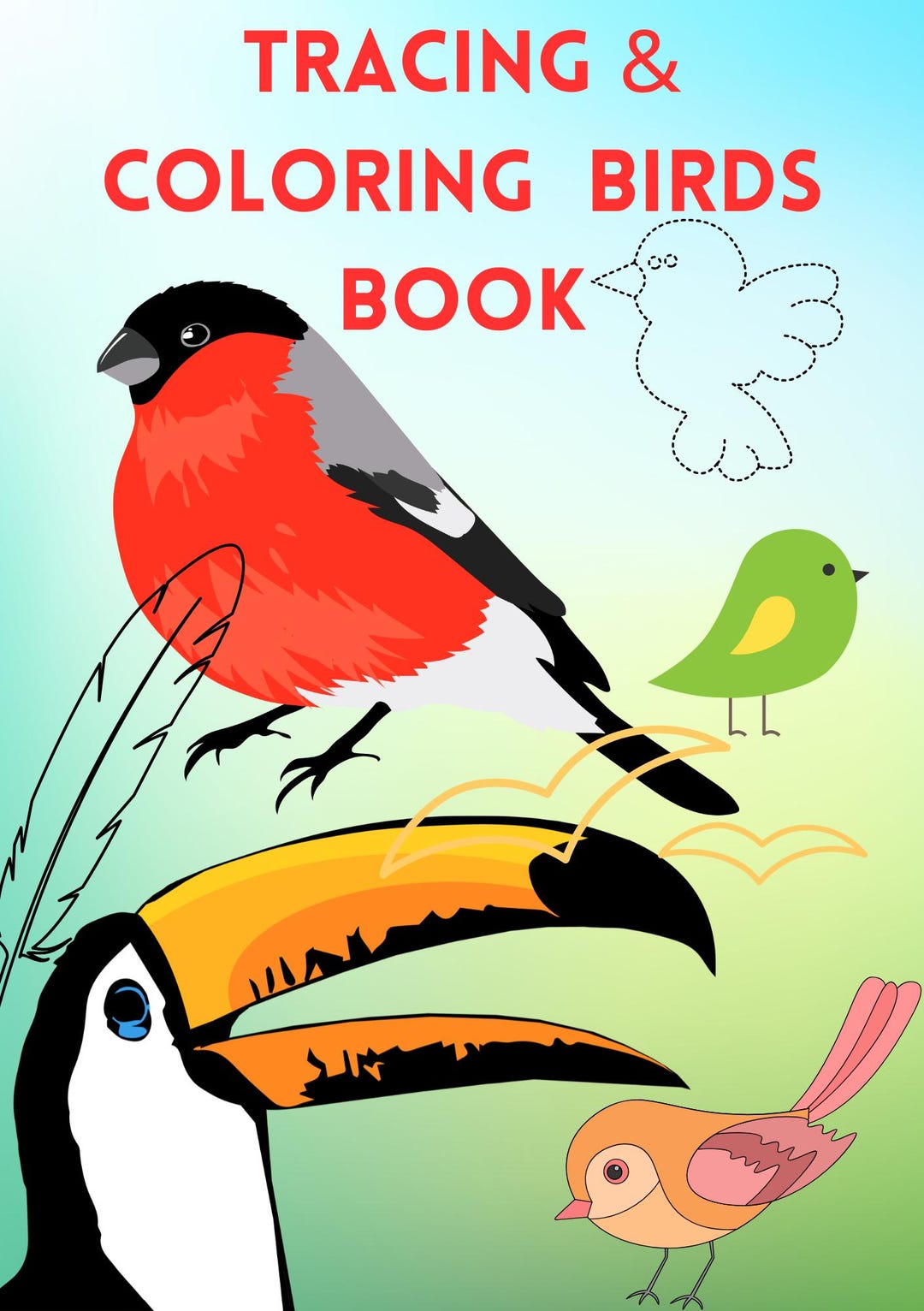 Birds, Trace, Color, Easy - Etsy