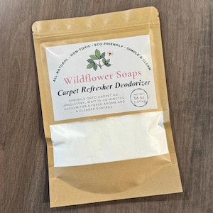 28 oz. Refill Bag of Carpet Refresher & Deodorizer, All Natural, Eco Friendly, Vegan, Safe for Children/Pets