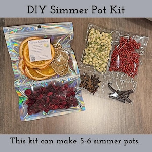 DIY Simmer Pot Kit - Alles natürliche Herd-Potpourri