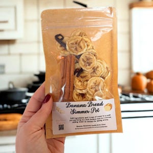 Banana Bread Simmer Pot Pack - All Natural Stovetop Potpourri
