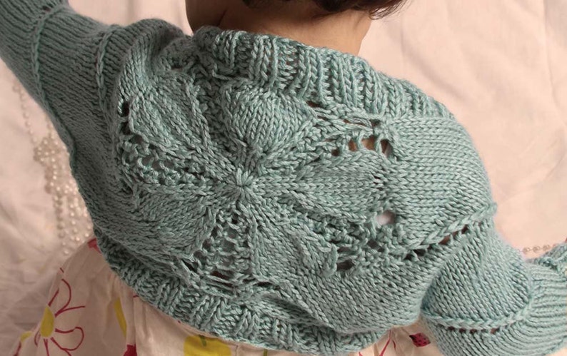 Spring Breeze Baby Shrug PDF Knitting Pattern image 2