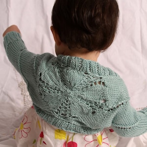 Spring Breeze Baby Shrug PDF Knitting Pattern image 1