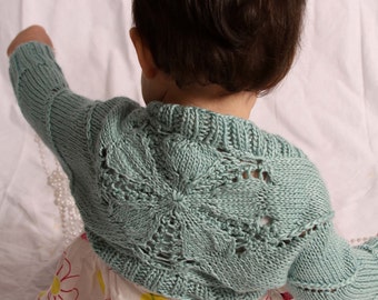 Spring Breeze Baby Shrug PDF Knitting Pattern