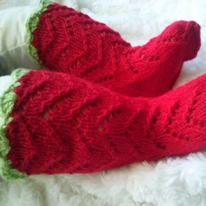 newborn red socks