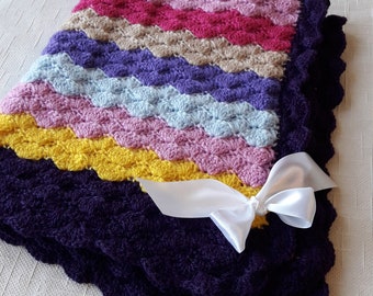 Crochet Blanket,  Baby Blanket, Baby home outfit, Crocheted blanket , Crib baby, Baby shower gift, Girls blanket, Boys blanket