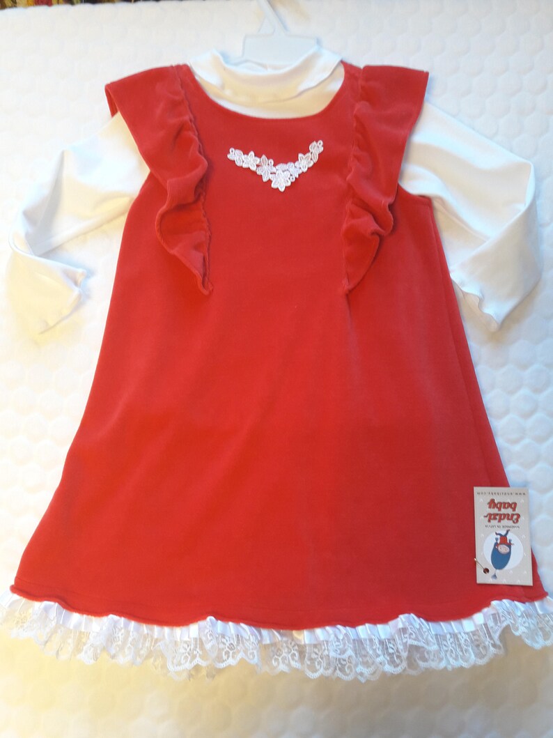 Girls Outfit Girls tunic Girls dress White blouse girls dress Toddlers Outfit Red dress Girls dress Red dress Birthday dress