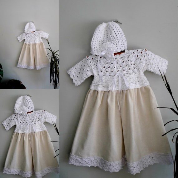 linen dress for baby girl