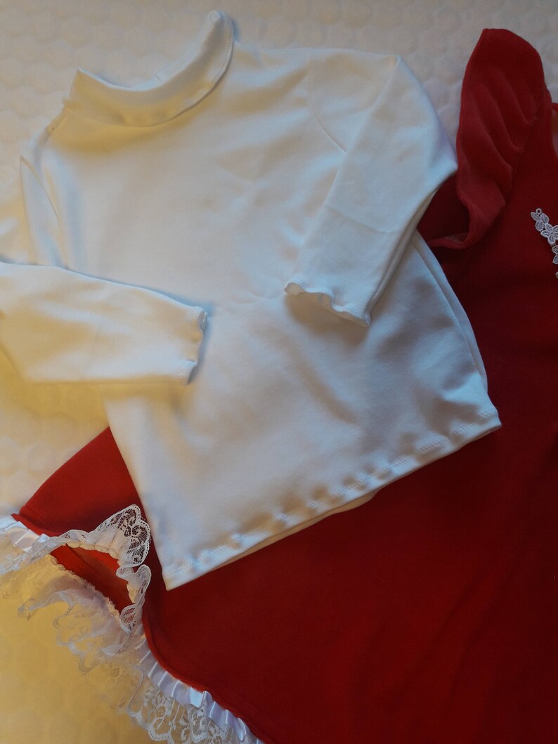 Girls Outfit Girls tunic Girls dress White blouse girls dress Toddlers Outfit Red dress Girls dress Red dress Birthday dress
