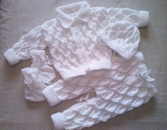 knit baptism outfit boy
