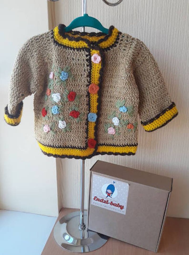 crocheted cardigan crochet sweater Baby sweater Baby Clothes newborn sweater Baby girls sweater Baby cardigan Cardigan girls