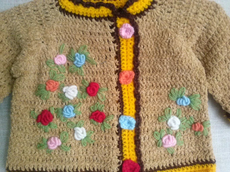 crocheted cardigan crochet sweater Baby sweater Baby Clothes newborn sweater Baby girls sweater Baby cardigan Cardigan girls