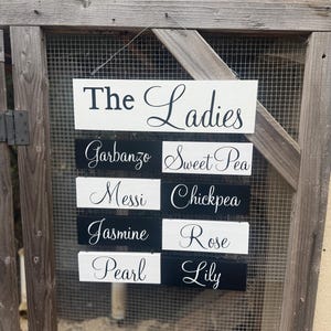 Personalized Chicken Coop Name Sign, Coop Signs, Chicken Coop Signs, Farmhouse Decor, Duck Signs