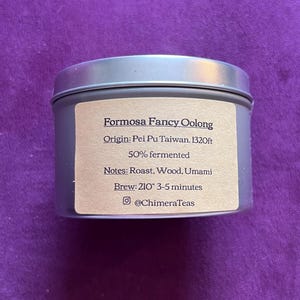 Formosa Fancy Oolong Tea - Tea Blend, Gift, Tea Tin, Loose Leaf Tea