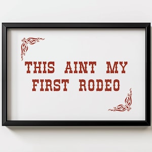 Western Typography Wall Art, Southwestern Rodeo Wall Decor, Modern Western Decor, Cowgirl Wall Art, Cowboy Wall Art, Howdy Poster