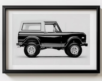 Vintage Car Poster, Classic Car Poster, Retro Car Print, Boy Nursery Decor, Gift for Boyfriend & Husband, Masculine Wall Art, Car Wall Art