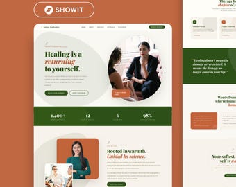 ShowIt Website Template for Therapists, Coaching, Marketing Agency, or Virtual Assistants