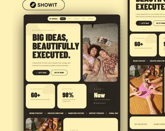 ShowIt Website Template for Consultant Portfolios, Marketing Agency, and Virtual Assistant Coaching