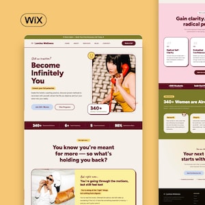 Wix Website Template für Coaching, Marketingbüro oder Virtuelle Assistenten