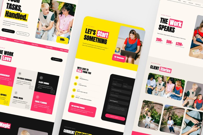 Bold Showit Website Template for Marketing Agency, Coaching, Virtual ...