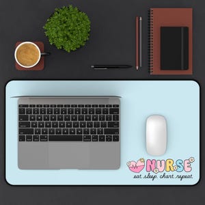 Verpleegkundige bureaumat, cadeau voor verpleegkundige werkstation, cadeau verpleegkundige, bureaumat voor gezondheidszorg, schattige bureaumat, verpleegkundige grafieken, verpleegkundige afstudeercadeau