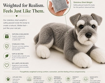 Premium Weighted Upgrade: Stainless Steel Weights Add-On for Custom Pet Plush, Weighted Filling for More Realistic Feel