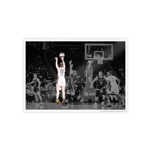 Caitlin Clark Last Shot Poster, Sports Wall Art, Athlete Gift, Dorm Decor, Player Room Decoration