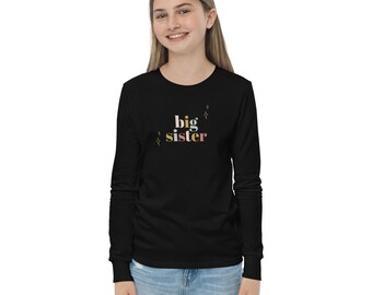 Youth "Big Sister" long sleeve tee