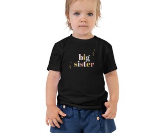 Toddler "Big Sister" Short Sleeve Tee