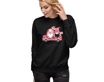 Unisex Premium Valentines Gnome Sweatshirt