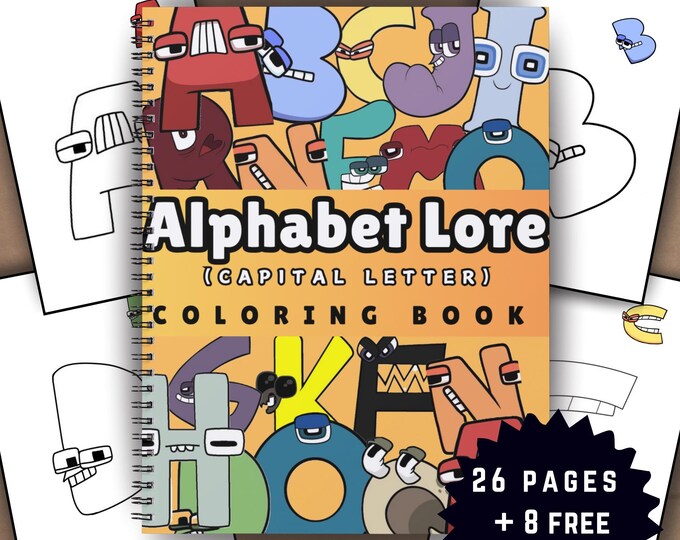 Alphabet Lore Coloring Book: 34 Fun Designs (digital Download) - Etsy