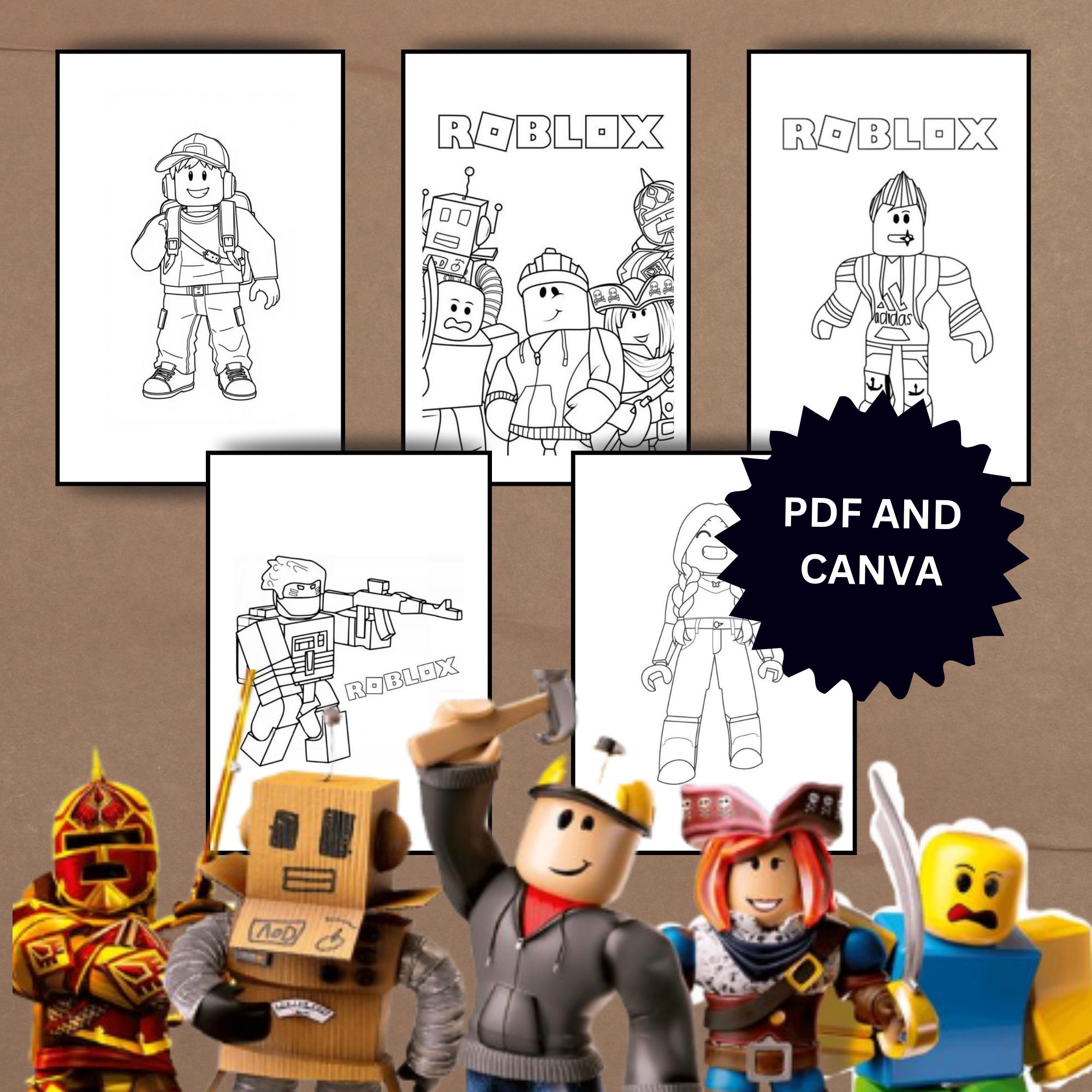 Roblox Coloring Book - for Kids - 30 Pages Fun and Creative Color Pages ...