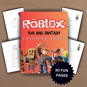 Roblox Coloring Book - For Kids - 30 pages Fun and Creative Color Pages - Popular Roblox Characters - Digital Printing Coloring - A4 Sizes