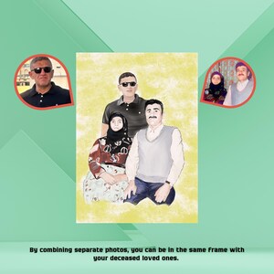 Add Deceased Loved One to Photo, Add Loved One to Photo, Loss of Father Mother, Combine Photos, Christmas Gift, Memorial Gift for Dad Mom