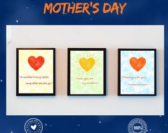 Printable Mother’s Day Card Template, Happy Mother’s Day, Floral, Instant Download,Mom With Floral PNG, Mother's Day PNG