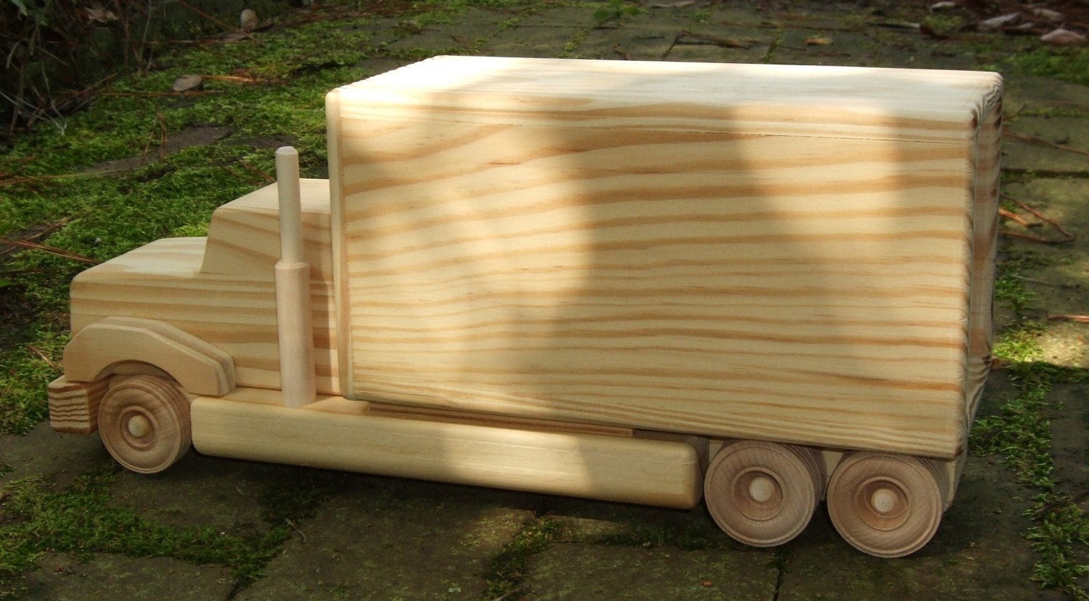 Wooden Toy Truck Tandem Axel Box Truck Etsy